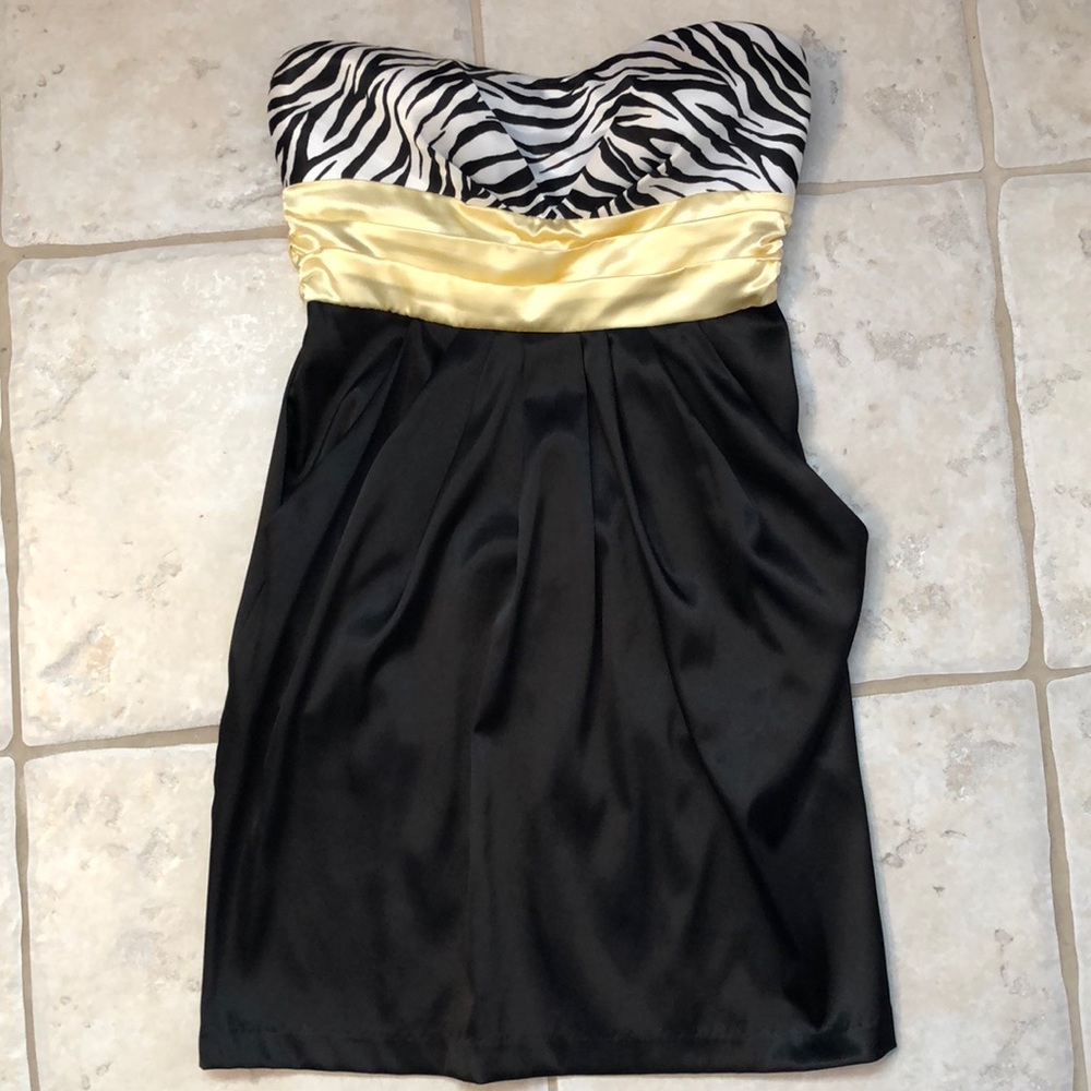 Homecoming dress, zebra top